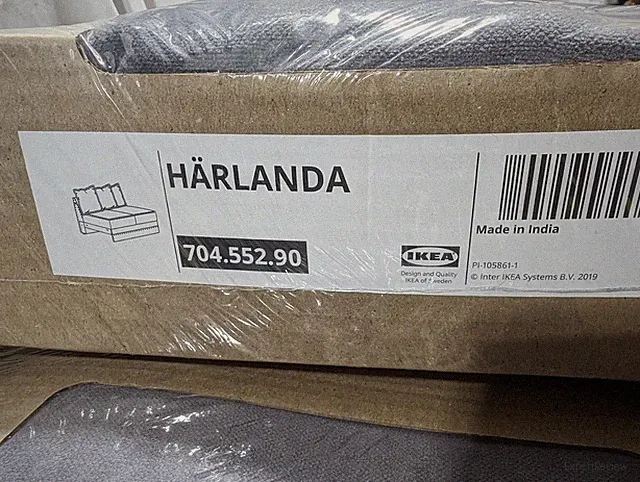 Ikea HARLANDA Loveseat /2 Seat Sofa Section Cover Slipcover LJUNGEN MEDIUM GRAY