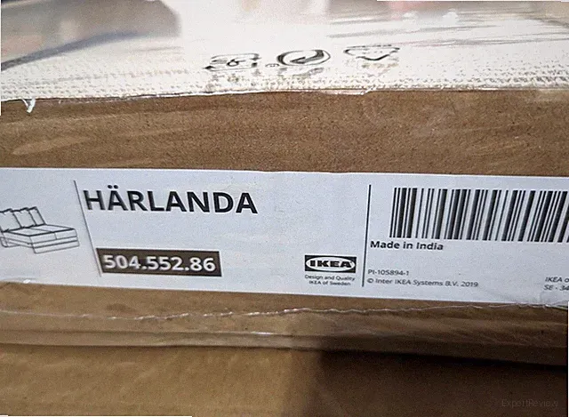 Ikea HARLANDA Loveseat /2 Seat Sofa Section Cover Slipcover SPORDA NATURAL New