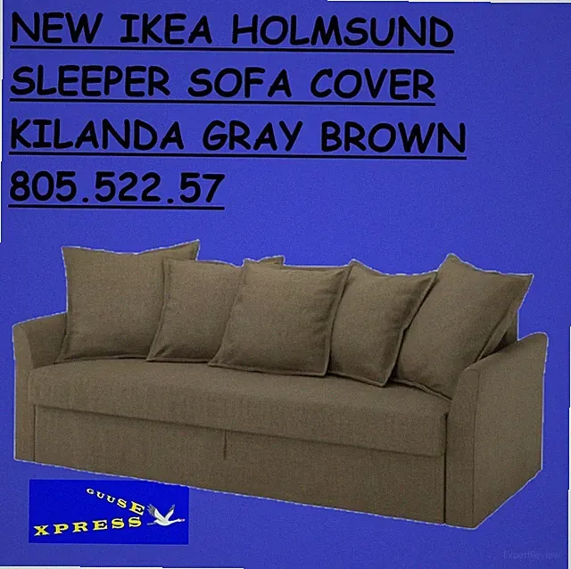 IKEA HOLMSUND SLEEPER SOFA COVER KILANDA GRAY BROWN 805.522.57 NEW
