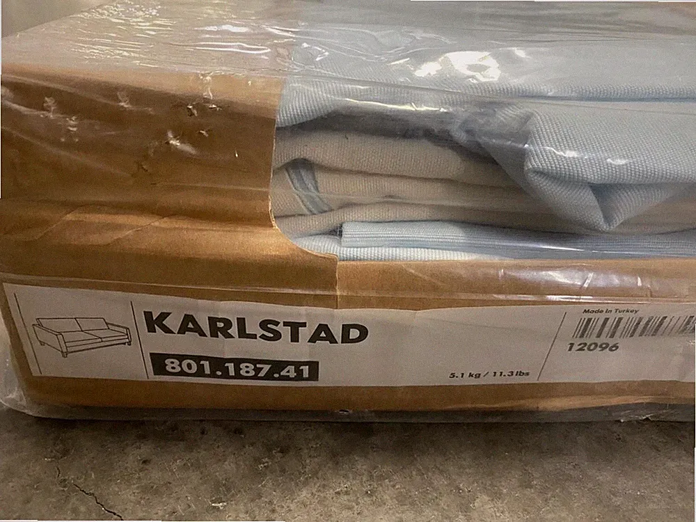 IKEA KARLSTAD Sofabed Sofa Bed Sleeper Couch Cover Slipcover - Sivik Light Blue