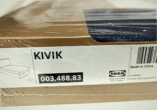 Ikea KIVIK Chaise Lounge Section Cover Slipcover HILLARED DARK BLUE New! SEALED