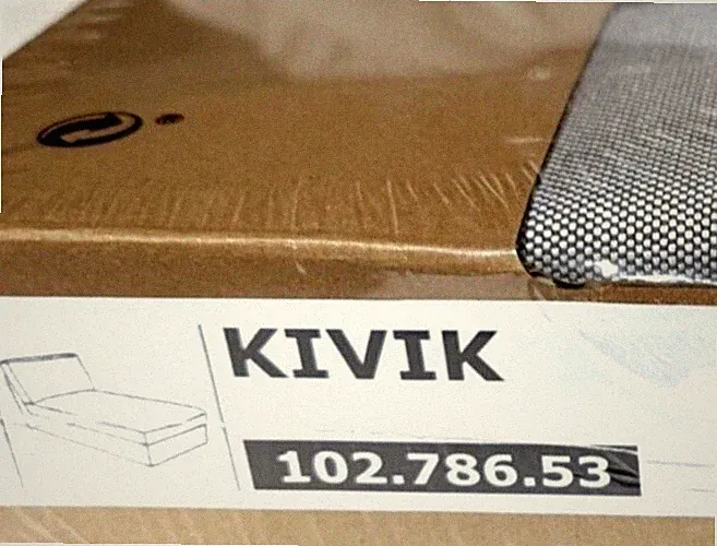 Ikea KIVIK Chaise Lounge Section Cover Slipcover ORRSTA LIGHT GRAY New! SEALED