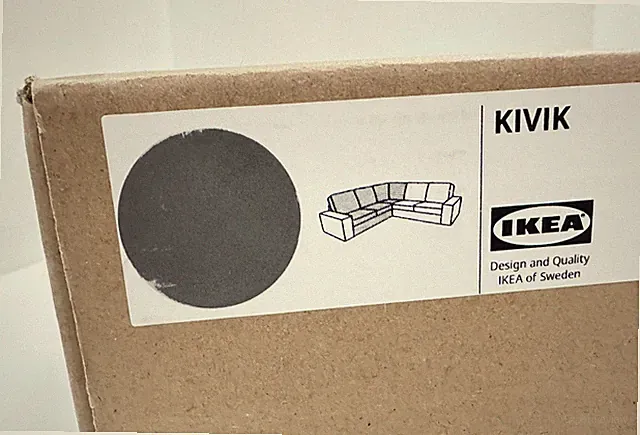Ikea KIVIK Corner Section Sofa COVER Tallmyra white/black (Gray) 805.577.59 NEW