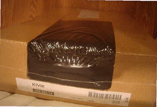 IKEA KIVIK COVER for KIVIK 3-seat Sofa 89 3/4 " Tenö TENO BLACK Sofa Slipcover