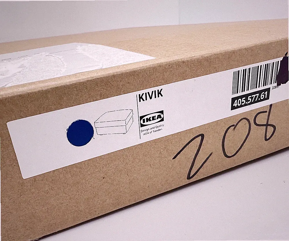 Ikea KIVIK Cover for ottoman with storage, Gunnared blue 405.577.61 - NEW