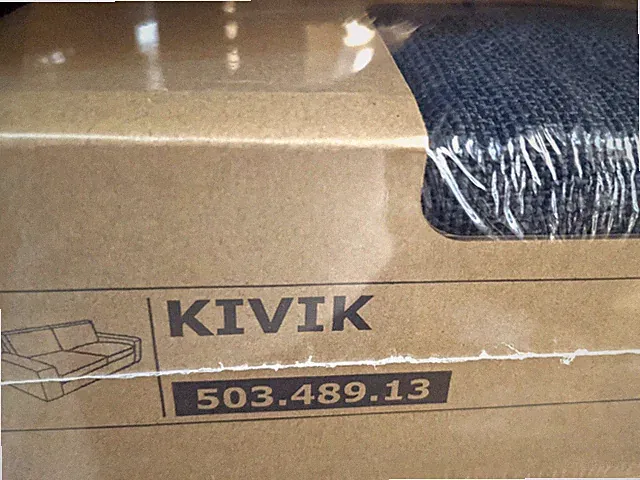 Ikea KIVIK Loveseat/2 Seat Sofa 187cm Cover Slipcover HILLARED ANTHRACITE Sealed