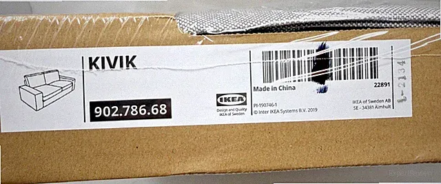 IKEA KIVIK Loveseat Cover Orrsta Light Gray 902.786.68 -NEW