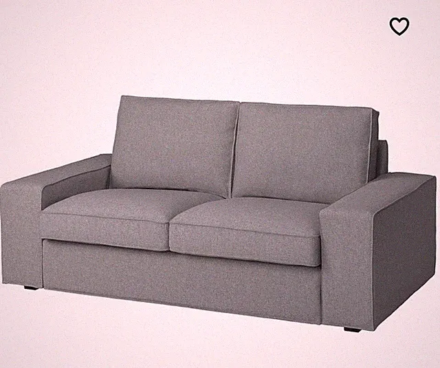 IKEA KIVIK Loveseat Cover Tibbleby Beige/Gray 505.269.10 - NEW