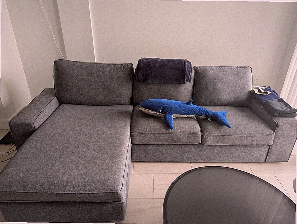 Ikea Kivik Sectional Couch with Chase - Gray -NEGOTIABLE