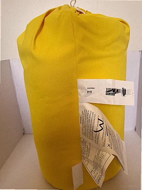 Ikea KLIPPAN loveseat sofa COVER ONLY, langban bright yellow 105.845.01 - NEW