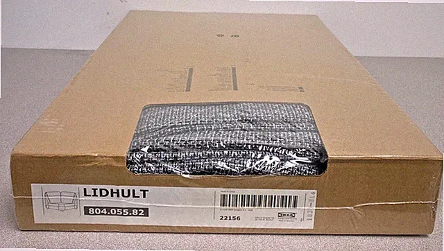 IKEA LIDHULT Corner Section Cover Lejde Gray Black 804.055.82 Slipcover NEW