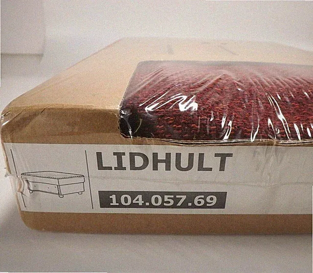 IKEA LIDHULT Open End Section w/storage Cover, Lejde red-brown 104.057.69 New