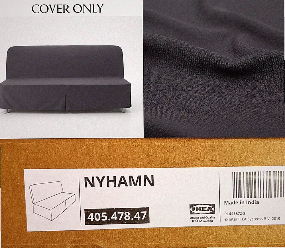Ikea NYHAMN ONLY Cover for sleeper sofa, Naggen dark gray - NEW - 405.478.47