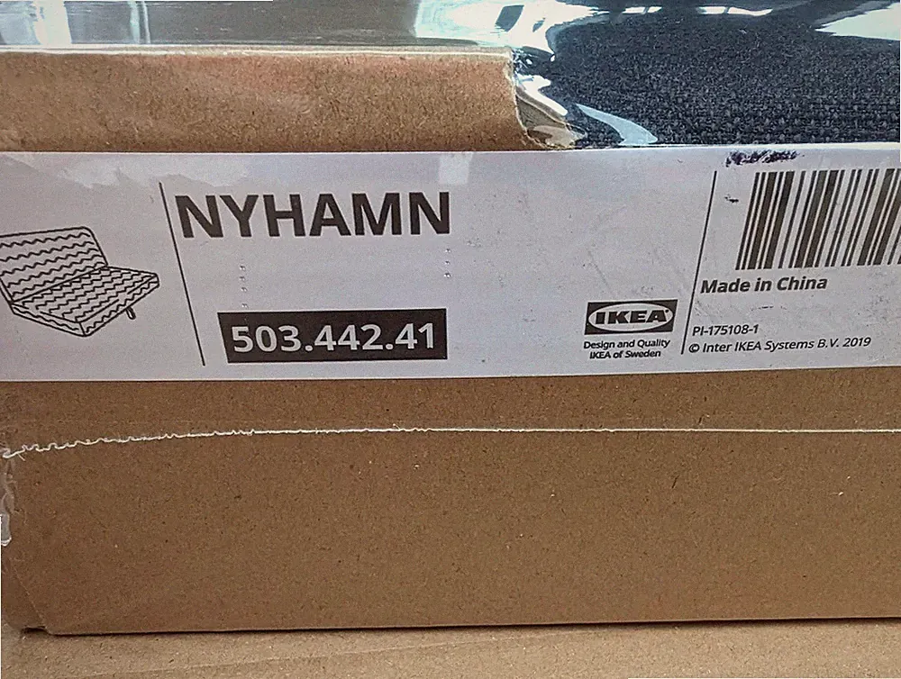 Ikea NYHAMN Sleeper Sofa / Sofa Bed Cover Slipcover SKIFTEBO ANTHRACITE New!