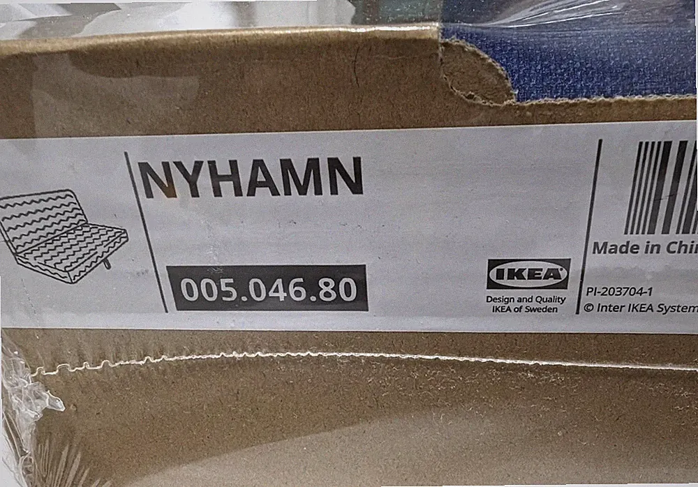 Ikea NYHAMN Sleeper Sofa / Sofa Bed Cover Slipcover SKIFTEBO BLUE New! SEALED!