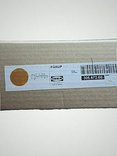 IKEA PÄRUP Sofa with Chaise Cover Only Vissle Yellow-Brown 305.672.56 – New