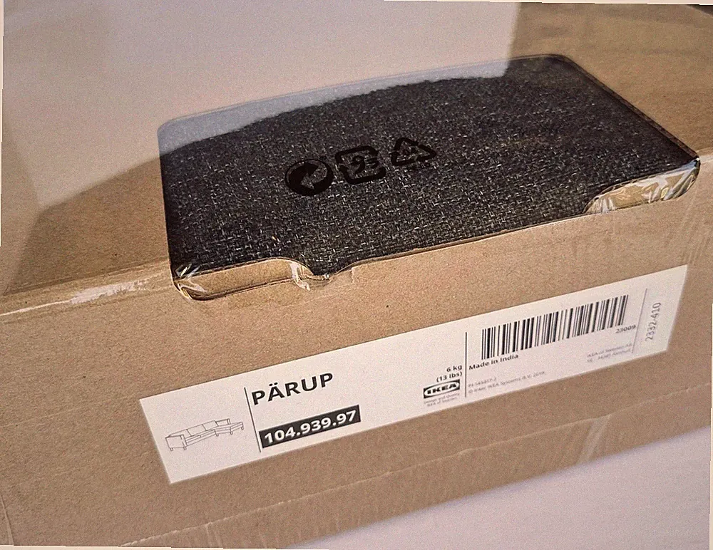 Ikea PARUP Sofa w/ Chaise Gunnared Dark Gray 104.939.97 New