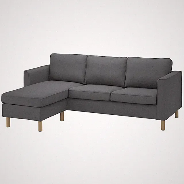 Ikea PARUP Sofa with Chaise Cover ONLY Vissle gray 404.939.72 - NEW