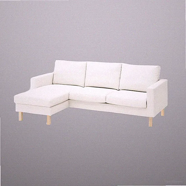 IKEA SALTSJÖBADEN Cover f 3-seat sofa w chaise lounge, Blekinge white 606.076.04