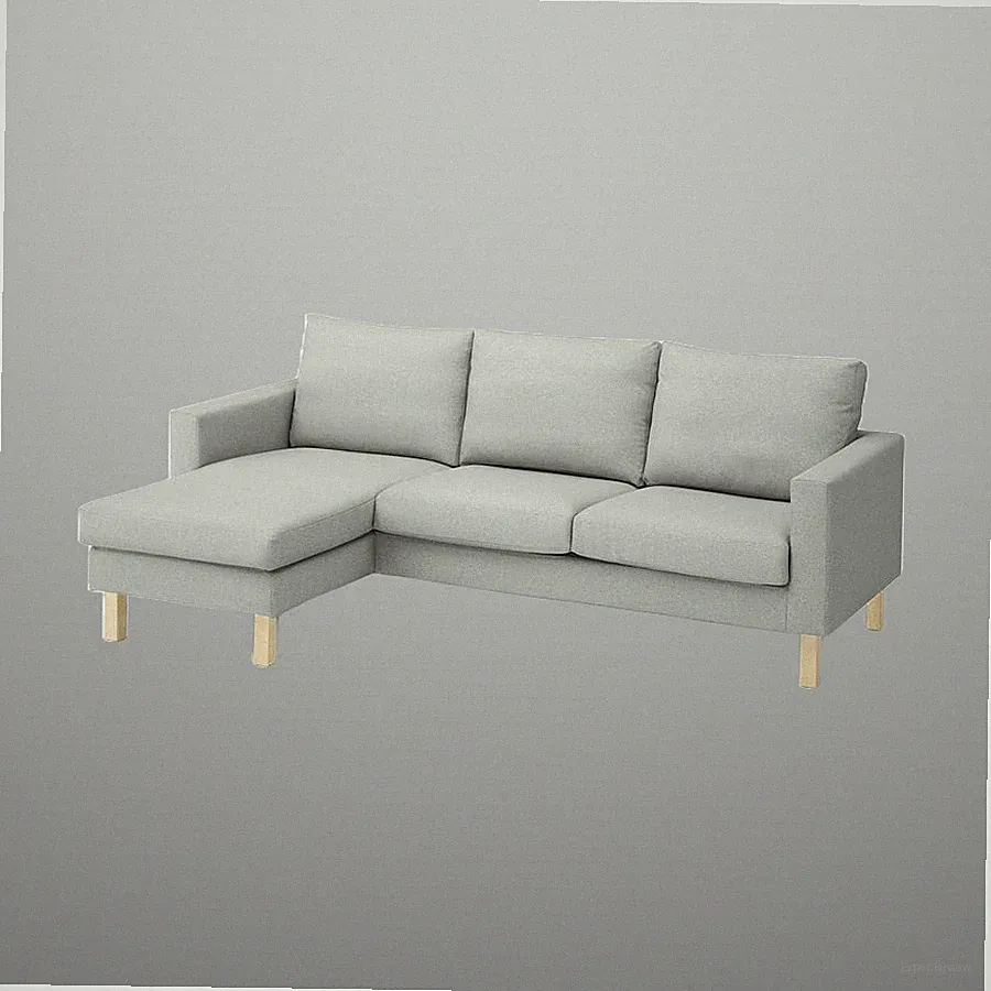 IKEA SALTSJÖBADEN Cover f 3-seat sofa w chaise lounge, Tonerud gray 706.076.08