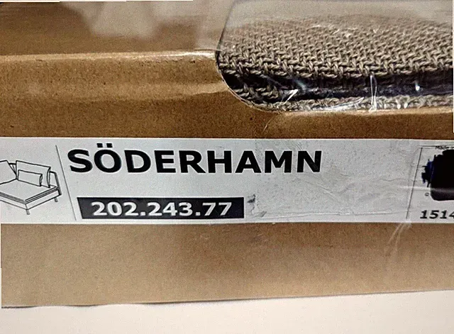 Ikea SODERHAMN Corner (sofa) Section Cover Slipcover REPLOSA BEIGE New in Box!