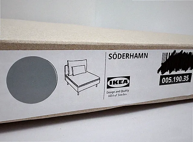 Ikea SODERHAMN Cover for 1-seat section, Tonerud gray, 005.190.35 - NEW