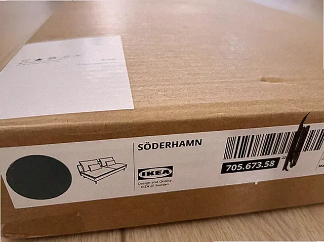 Ikea SODERHAMN Sofa section COVER ONLY, kelinge gray-turquoise 705.673.58 - NEW