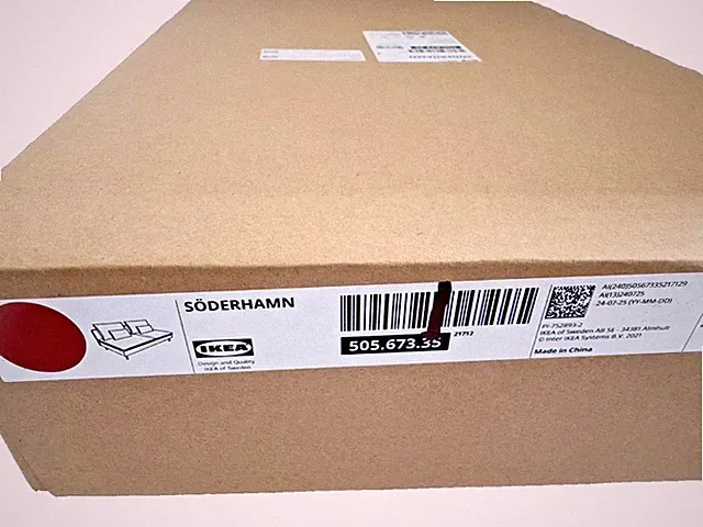 Ikea SODERHAMN Sofa section COVER ONLY onerud red 505.673.35 - NEW