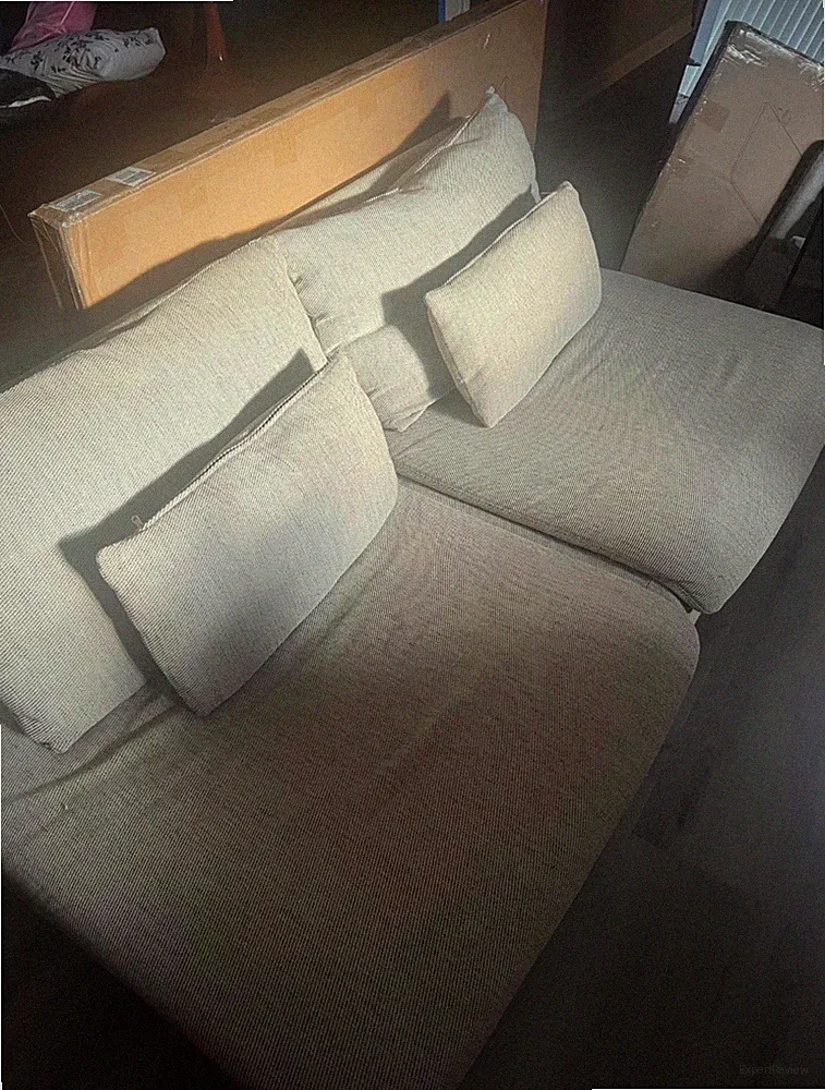 IKEA SÖDERHAMN Hillared Beige Sofa Section Cover, Cotton Blend