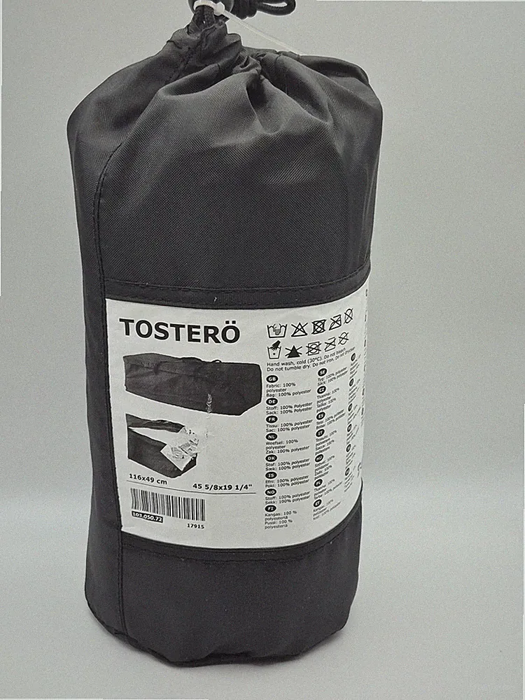 IKEA TOSTERO OUTDOOR LOUNGE CHAIR or COUCH COVER, BLACK NEW 45 5/8 X 19 1/4