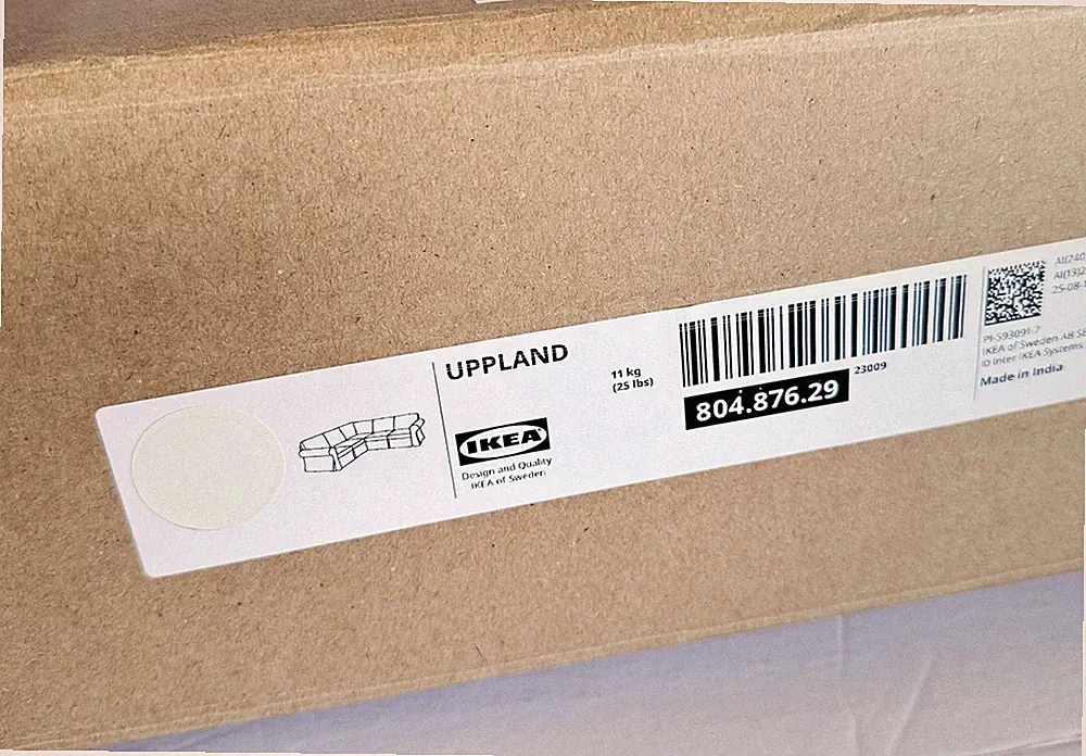 Ikea UPPLAND 4-seat Corner Sectional Sofa Cover, Blekinge white, 804.876.29 NEW