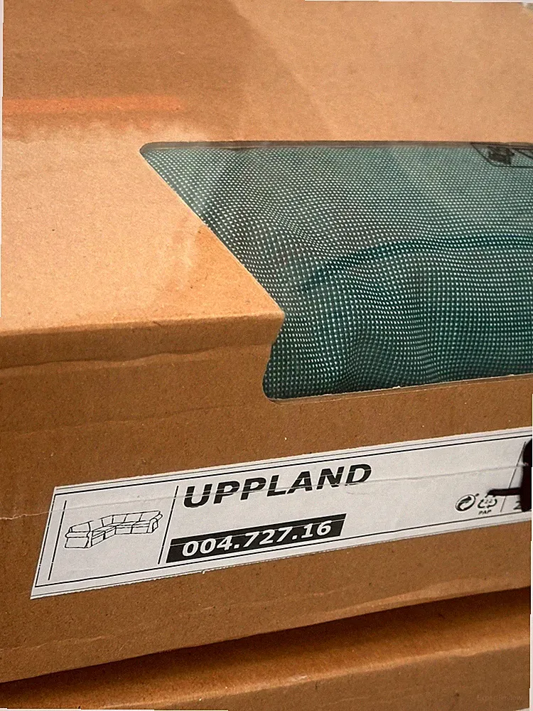 Ikea UPPLAND 4-Seat Corner Sectional Sofa COVER Totebo Dark Turquoise 004.727.16