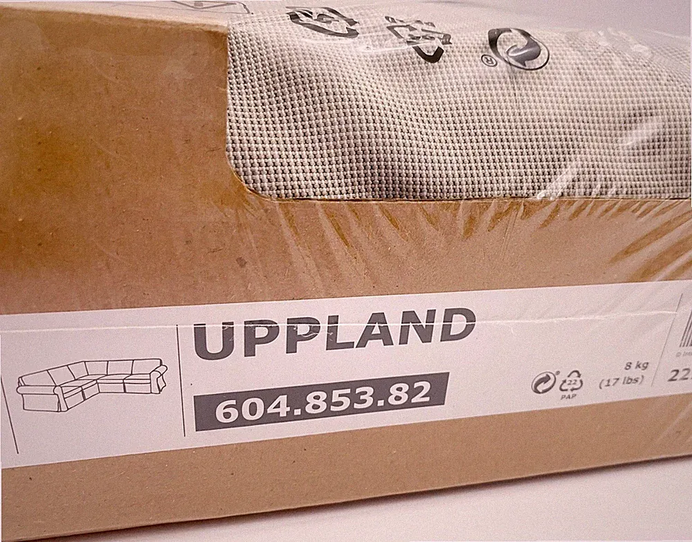 Ikea UPPLAND (4-Seat) Corner Sectional Sofa COVER Totebo Light Beige NEW Sealed