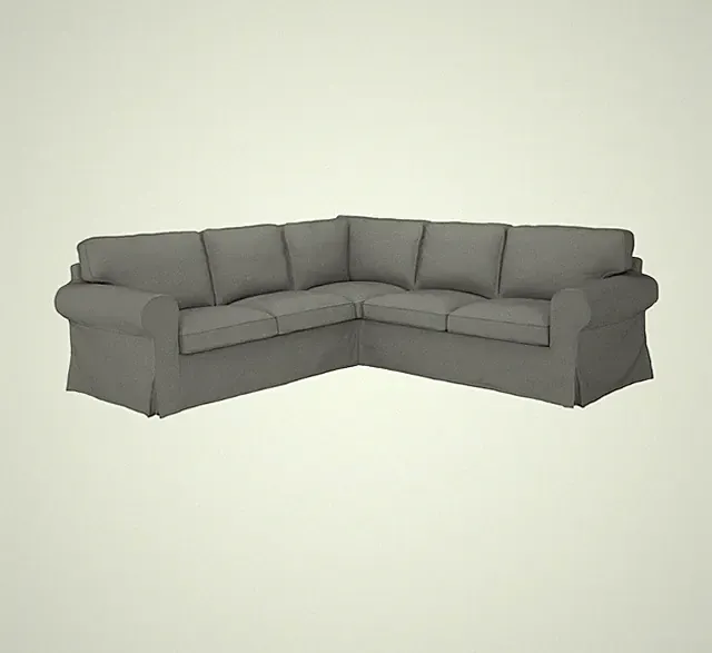 IKEA UPPLAND Cover for Sectional 4 seat COVER ONLY Remmarn Light gray 504.727.14
