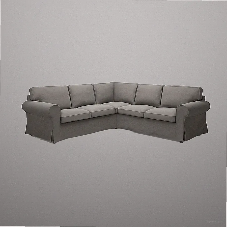 IKEA UPPLAND Cover for sectional, 4-seat, Hakebo dark gray 805.298.70