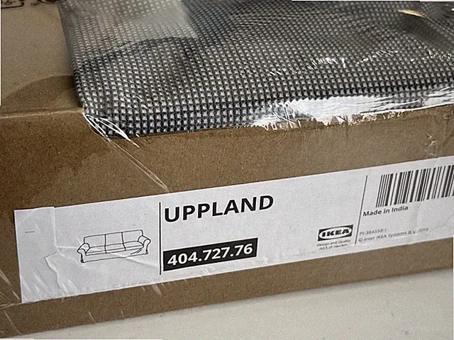Ikea UPPLAND Cover Slipcover for 3-Seat Sofa, Remmarn Light Gray 404.727.76 New