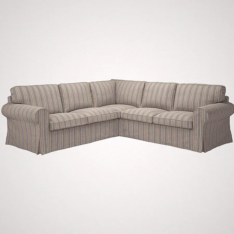 Ikea UPPLAND COVER SLIPCOVER for sectional 4-seat Karlshov beige/multicolor