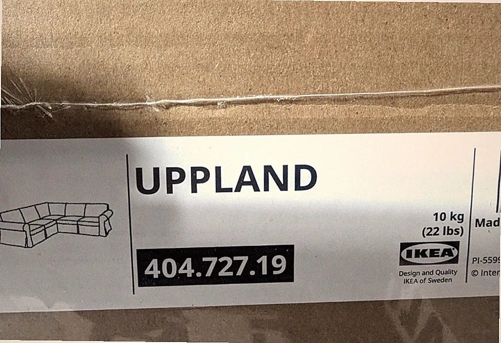Ikea UPPLAND Four 4 Seat Sectional Corner Sofa Cover Slipcover HALLARP BEIGE New