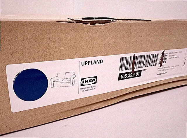 Ikea UPPLAND Loveseat (2-Seat Sofa) Cover Kilanda dark blue 105.299.01 - NEW
