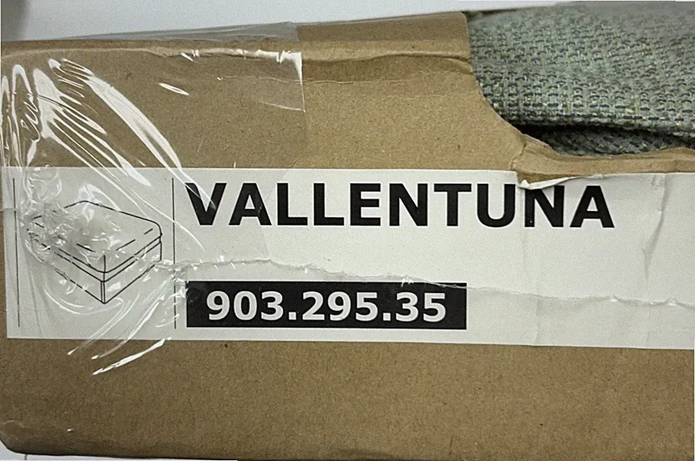 Ikea VALLENTUNA Slipcover for Storage Seat Section Hillared Green 903.295.35 NEW