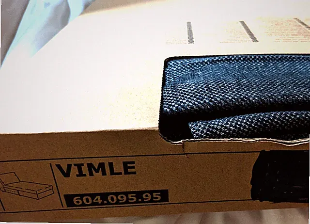 Ikea VIMLE Chaise Lounge Section Cover Slipcover TALLMYRA BLACK GRAY New in Box!