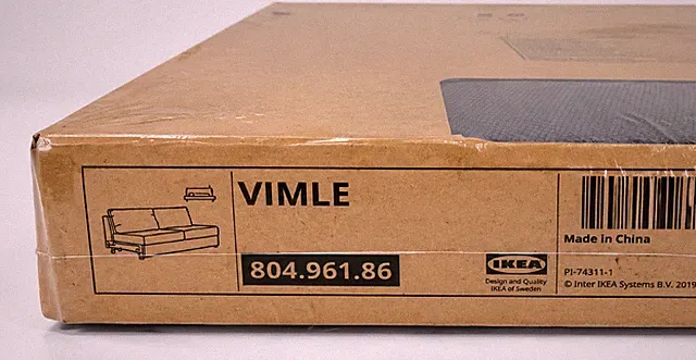 IKEA VIMLE Cover For 2 Seat Sofa Bed Section Hallarp Grey 804.961.86 Brand NEW
