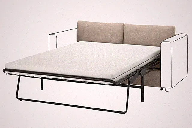 IKEA VIMLE Cover For 2 Seat Sofa-Bed Section Hillared beige 505.173.07 Original