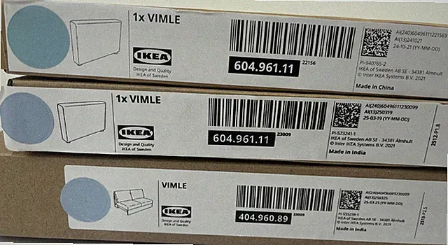 IKEA VIMLE FINNALA Cover For 2 Seat Sofa , Saxemara Light Blue Brand NEW