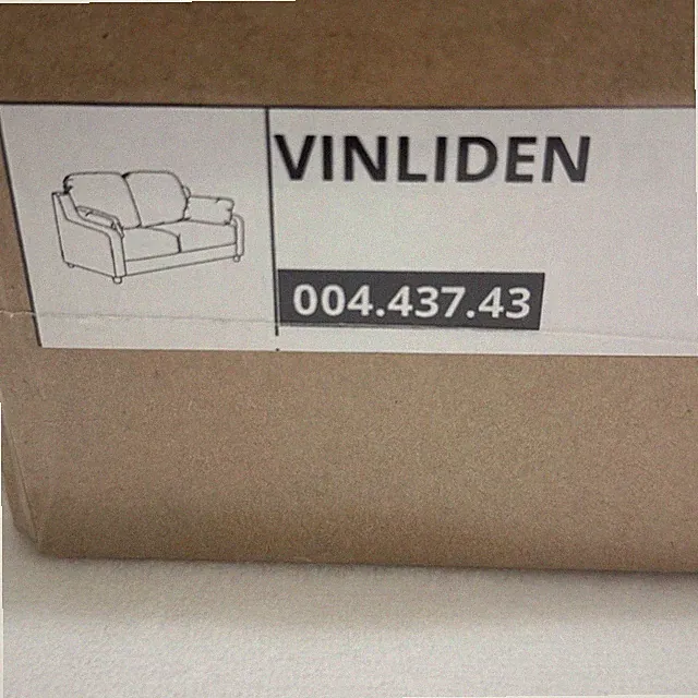 Ikea VINLIDEN 2-Seat Loveseat Sofa COVER Hakebo Light Turquoise 004.437.43 - NEW