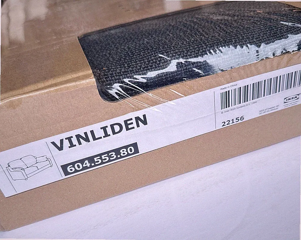 Ikea VINLIDEN Loveseat (2-Seat Sofa) Cover Hillared anthracite gray, 604.553.80