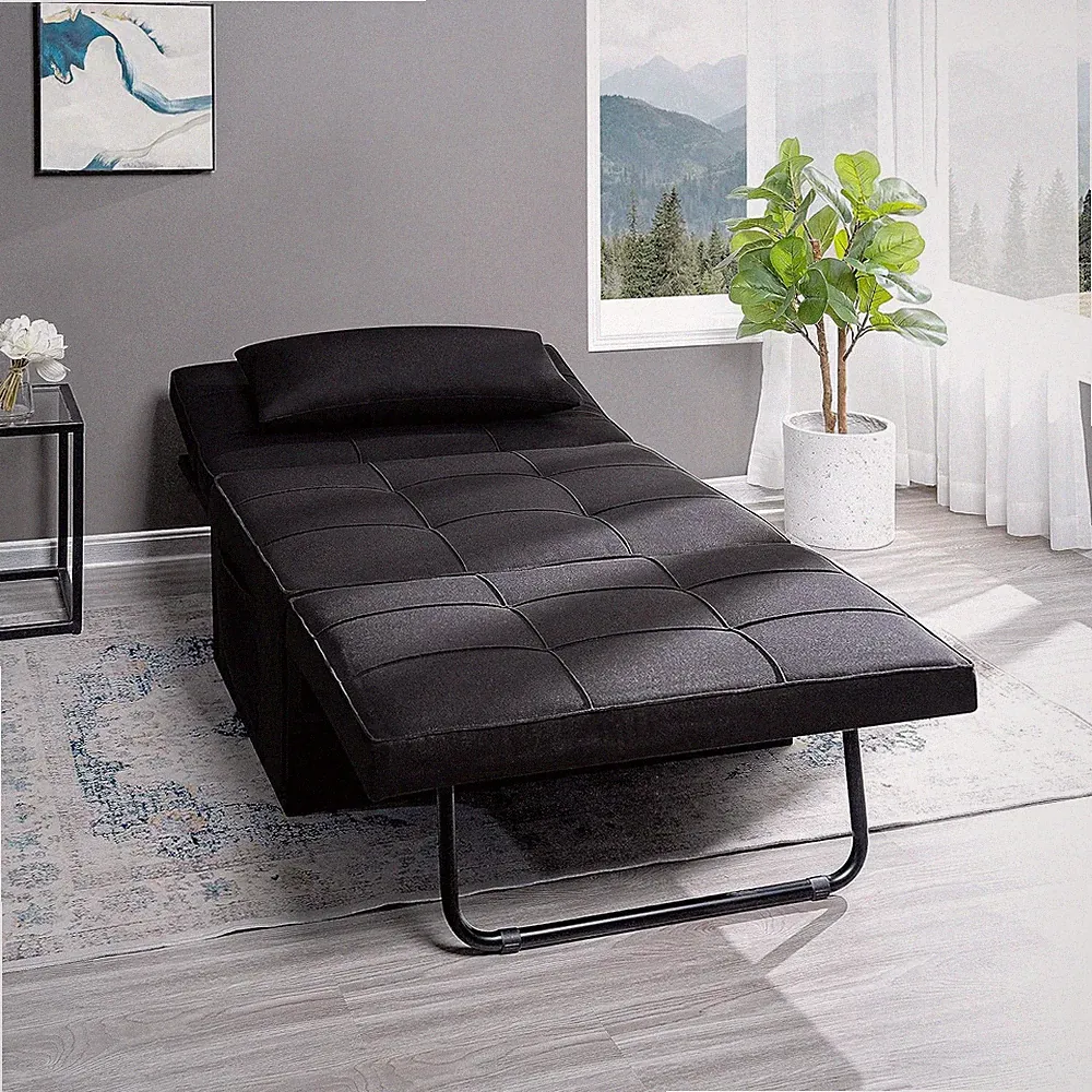 In- Folding Chair Bed, Space-Saving Convertible Sleeper Sofa for Apartments & G