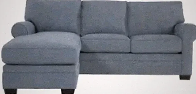Indigo 2-pc Sectional Sofa Couch w/ Chaise, Queen Sleeper 96 x 69 x 37 in