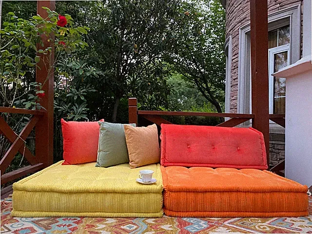 Indoor Mah Jong sofa Modular Couch Buildable Sectional Single Seater + Mat Set
