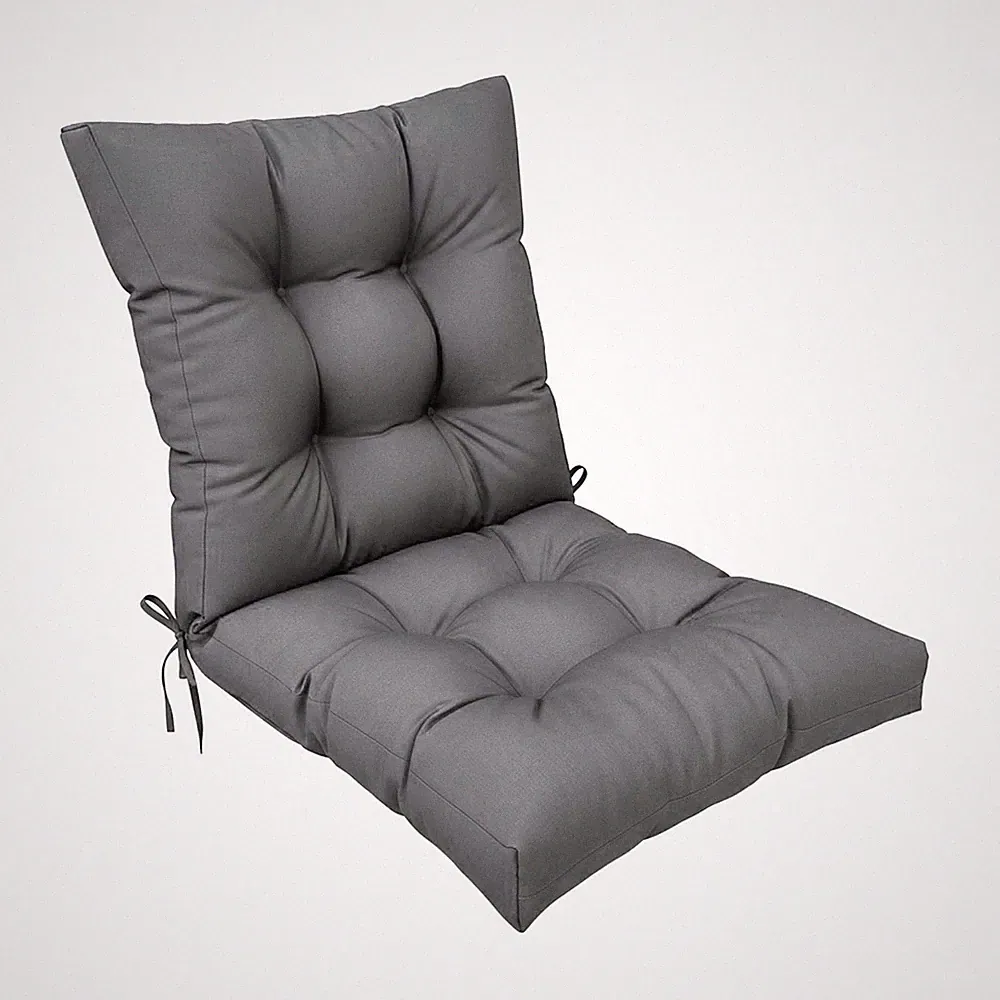 Indoor/Outdoor Patio Chair Cushion Replacement High Back Chair Seat Pad with Tie